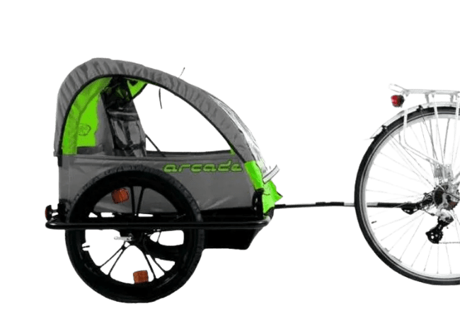 Accessoires vélo en location à Cluny – remorque enfant et siège bébé